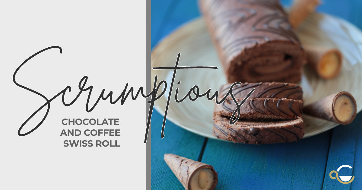 Scrumptious Chocolate and Coffee Swiss Roll Thumbnail
