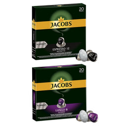 Jacobs Variety Bulk pack - 40 Aluminium Nespresso compatible coffee capsules thumbnail