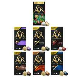 L'OR Full Range Variety - 70 Aluminium Nespresso compatible coffee capsules thumbnail