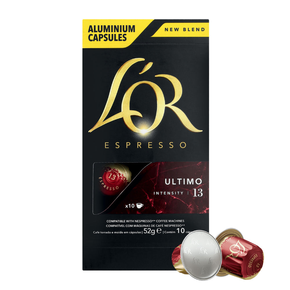 L'OR Ultimo 10 Aluminium Nespresso compatible coffee capsules