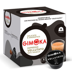 Gimoka Vellutato - 16 Nescafe Dolce Gusto compatible coffee capsules thumbnail