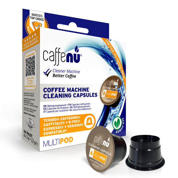 Caffenu Multipod Coffee Machine Cleaning Capsules - K-fee & Caffitaly compatible