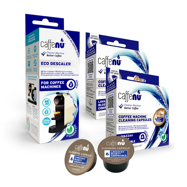 Caffenu Coffee Machine Cleaning Kit - Lavazza Blue compatible