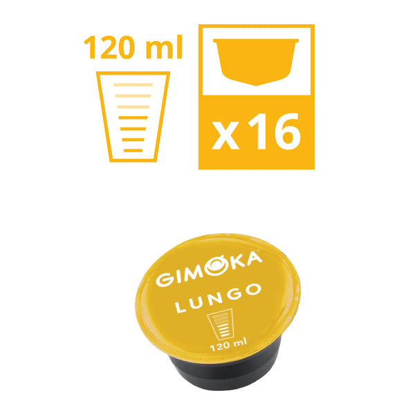 Gimoka Lungo - 16 Nescafe Dolce Gusto compatible coffee capsules