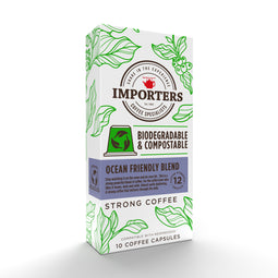 Importers Ocean Friendly Blend – 10 Biodegradable Nespresso compatible coffee capsules thumbnail