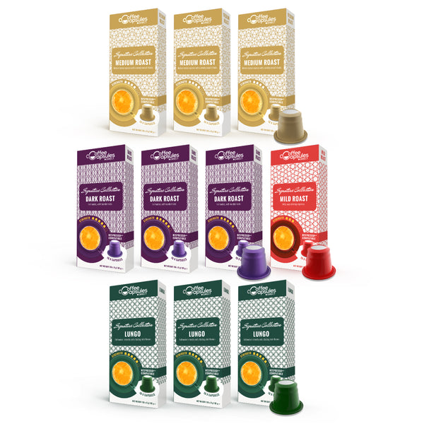 Bulk Special Pack (No Decaffe) - 100 Nespresso compatible coffee capsules