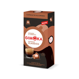 Gimoka Classico - 10 Aluminium Nespresso compatible coffee capsules thumbnail
