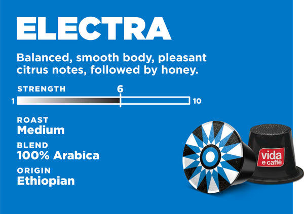 vida e caffè Electra - 10 Nespresso compatible coffee capsules