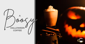 A Boosy Halloween Coffee Drink