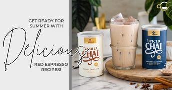 Relax this summer with delicious red espresso recipes!