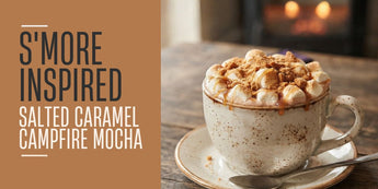 S'more inspired Salted Caramel Campfire Mocha