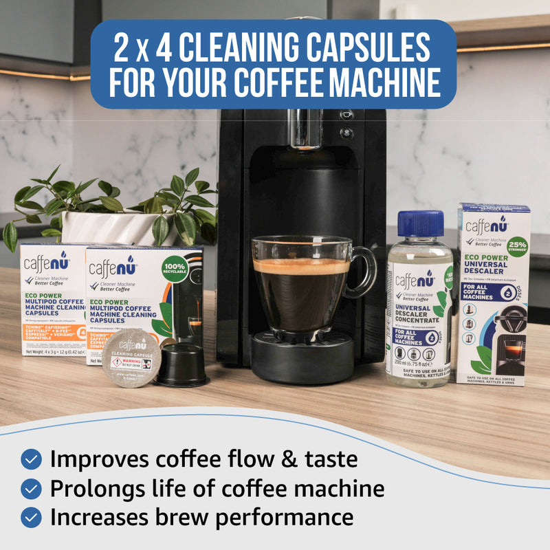 Caffenu Multipod Coffee Machine Cleaning Kit - K-fee & Caffitaly compatible