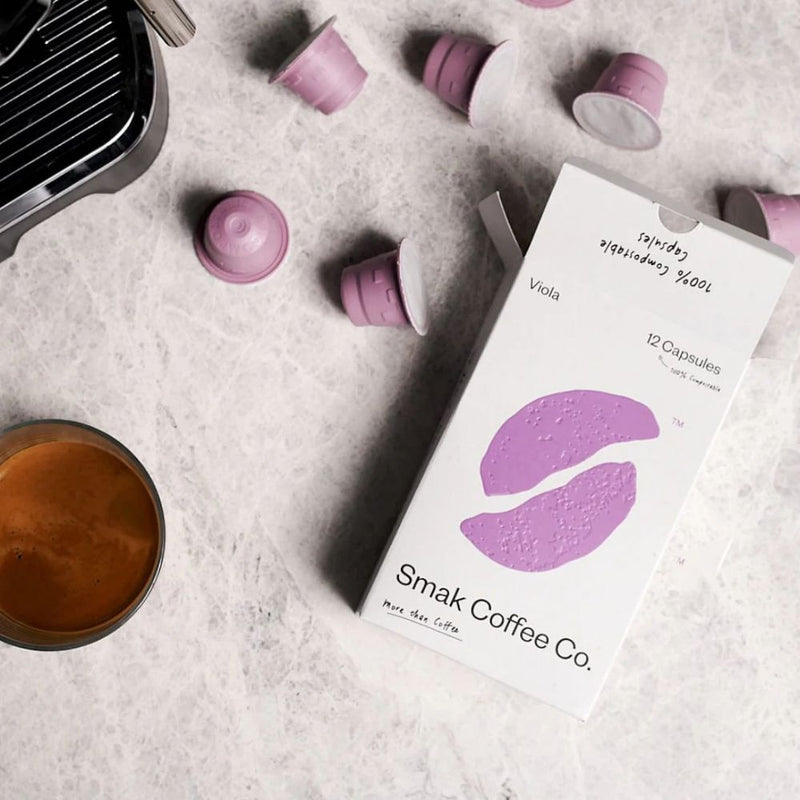 Smak Voila - 12 Compostable Nespresso compatible coffee capsules