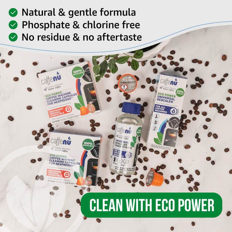 Caffenu Coffee Machine Cleaning Kit - Nespresso compatible