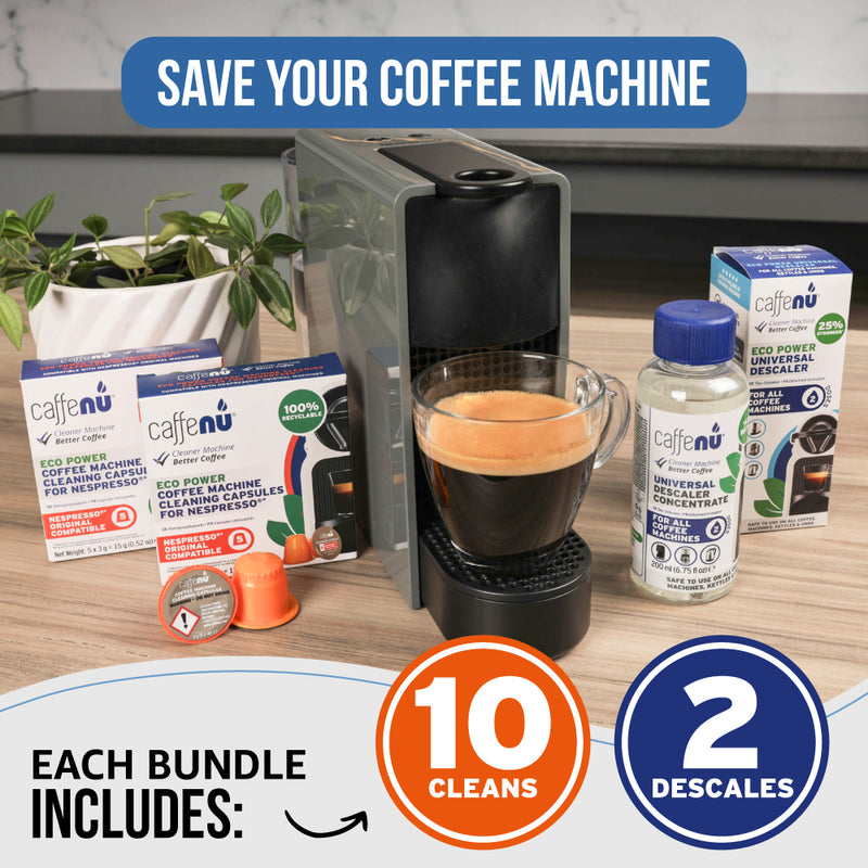 Caffenu Coffee Machine Cleaning Kit - Nespresso compatible