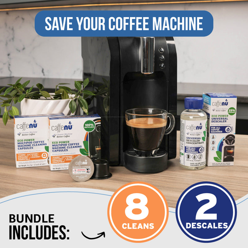 Caffenu Multipod Coffee Machine Cleaning Kit - K-fee & Caffitaly compatible