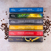 Italian Aluminium Full Range Variety - 60 Aluminium Nespresso compatible coffee capsules