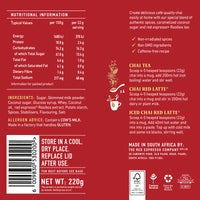 red espresso - Instant Rooibos Chai Latte 220g Tin - 10 Servings