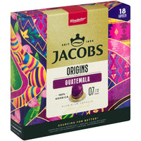 Jacobs Guatemala - Aluminium Nespresso compatible coffee capsules (18 Pack)