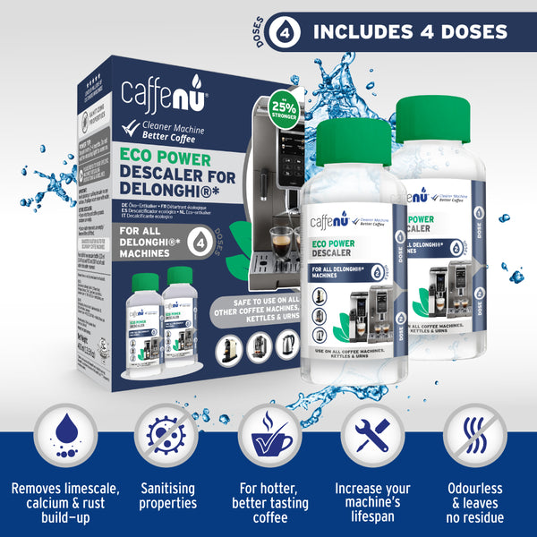 Caffenu Eco Descaler for Delonghi - Value pack (4 Uses)