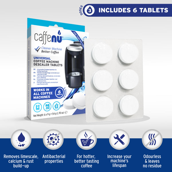 Caffenu Universal Descaling Tablets for Coffee Machines