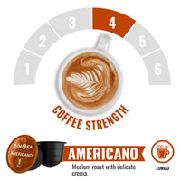 Gimoka Americano - 16 Nescafe Dolce Gusto compatible coffee capsules