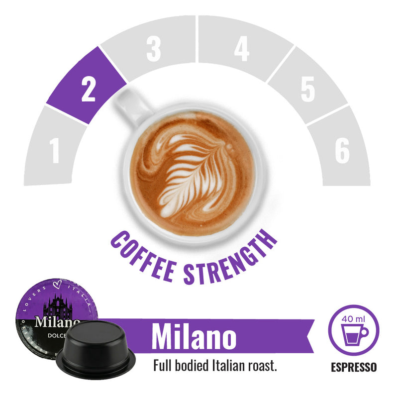 Milano - Lavazza A Modo Mio Compatible Coffee Capsules