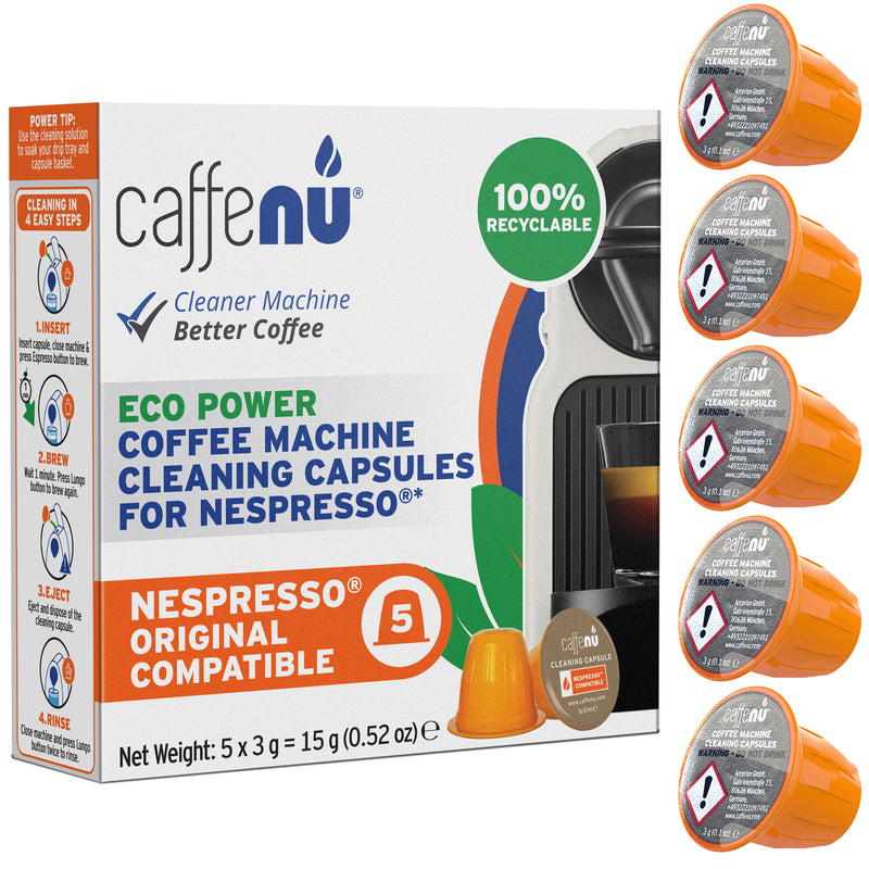 Caffenu Coffee Machine Cleaning Capsules - Nespresso compatible