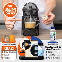 Caffenu Coffee Machine Cleaning Capsules - Nespresso compatible
