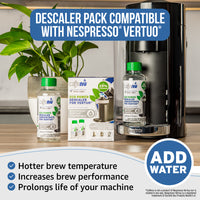 Caffenu Eco Descaler for Nespresso Vertuo - Value pack (4 Uses)