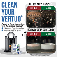 Caffenu Coffee Machine Cleaning Pods - Nespresso Vertuo compatible