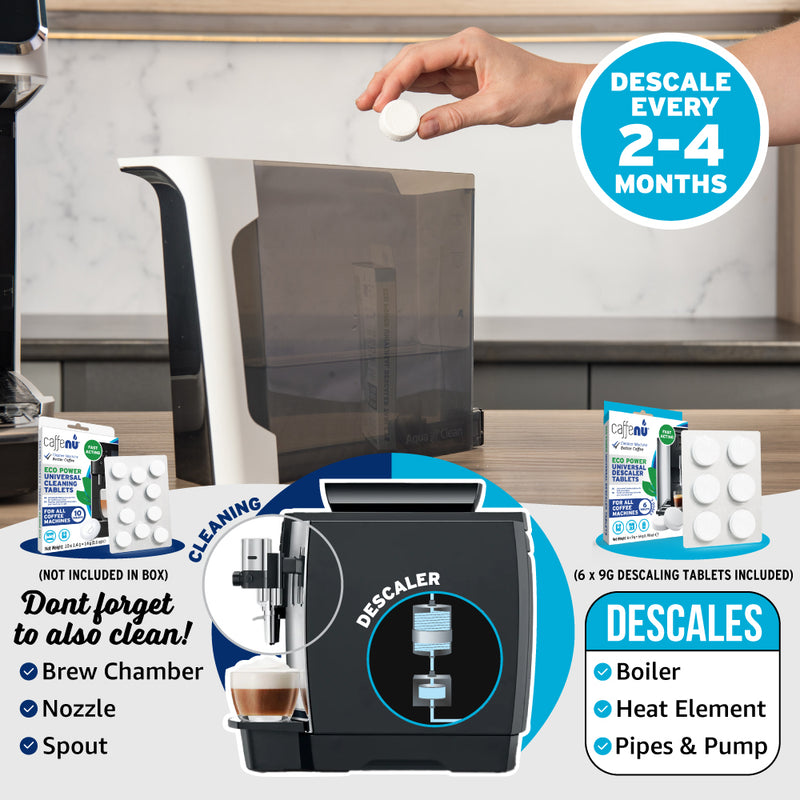 Caffenu Universal Descaling Tablets for Coffee Machines