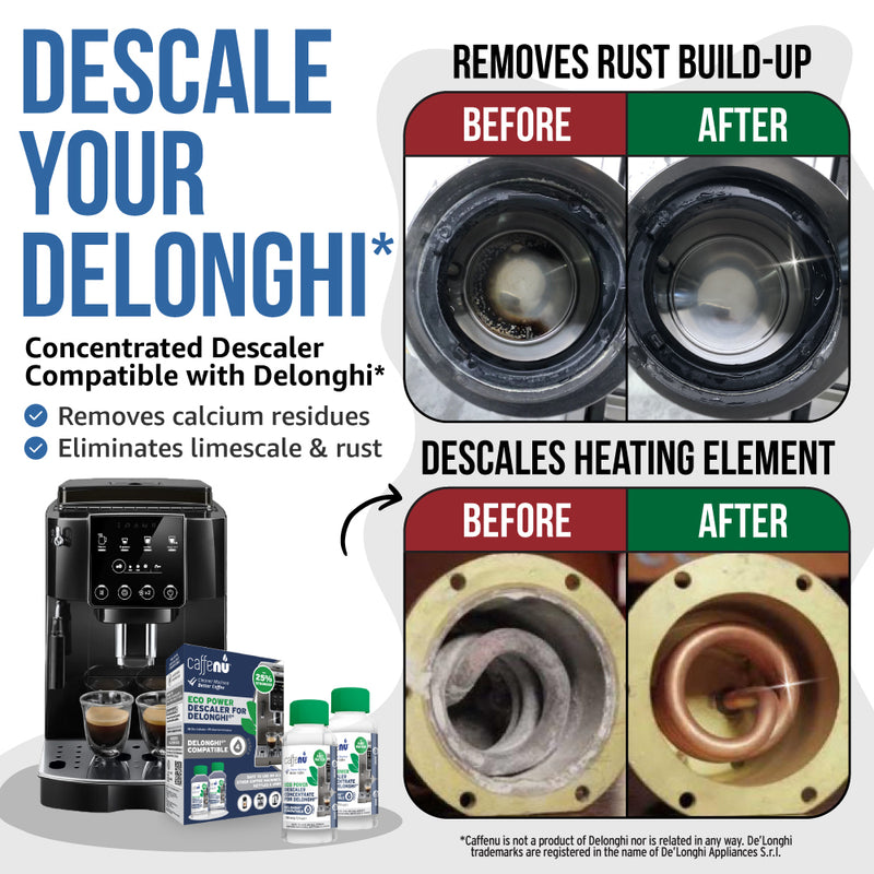 Caffenu Eco Descaler for Delonghi - Value pack (4 Uses)