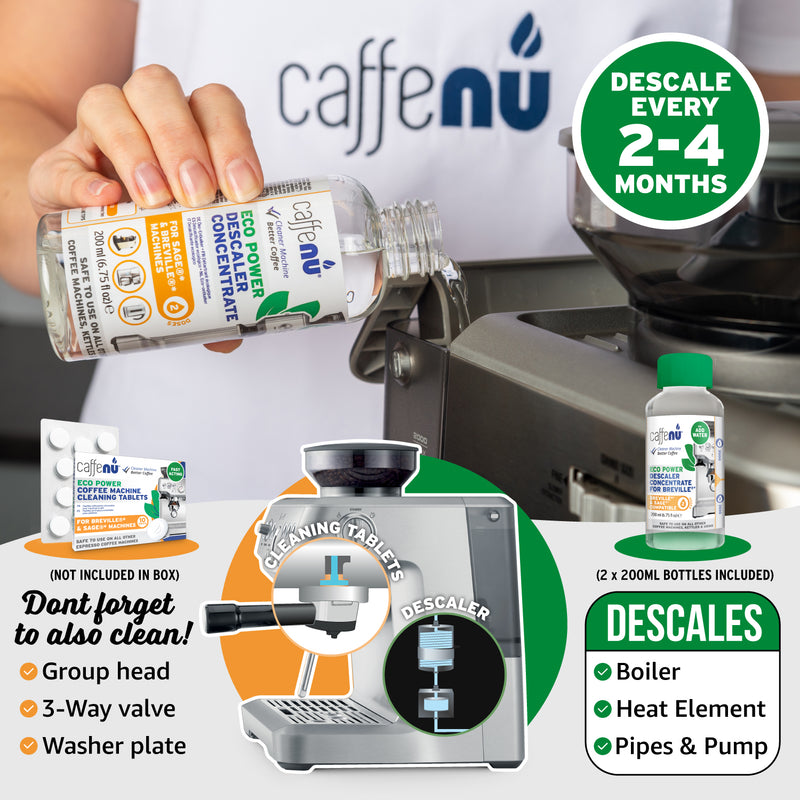 Caffenu Eco Descaler for Breville and Sage - Value pack (4 Uses)