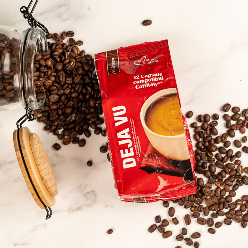 Deja Vu Cremoso - 12 K-fee & Caffitaly compatible coffee capsules