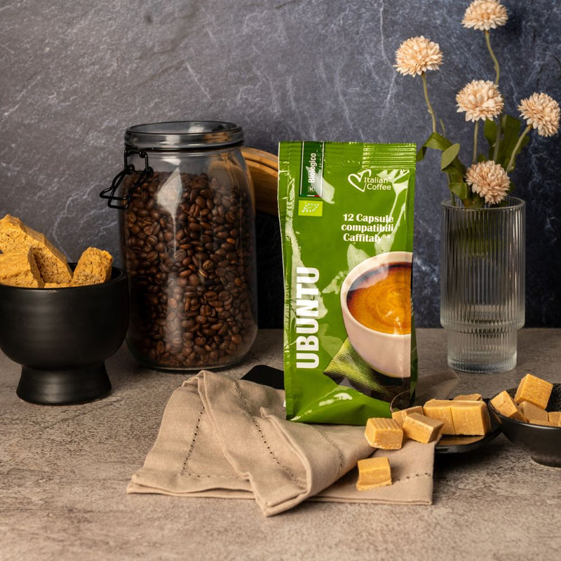 Ubuntu Organic - 12 K-fee & Caffitaly compatible coffee capsules