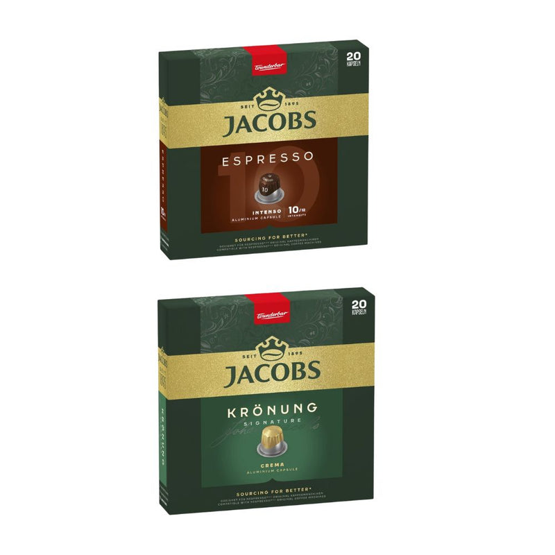 Jacobs Coffee Mix - 40 Aluminium Nespresso compatible coffee capsules