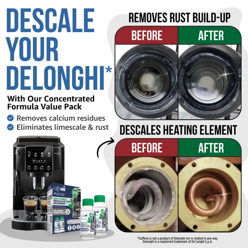 Caffenu Eco Descaler for Delonghi - Value pack (4 Uses)