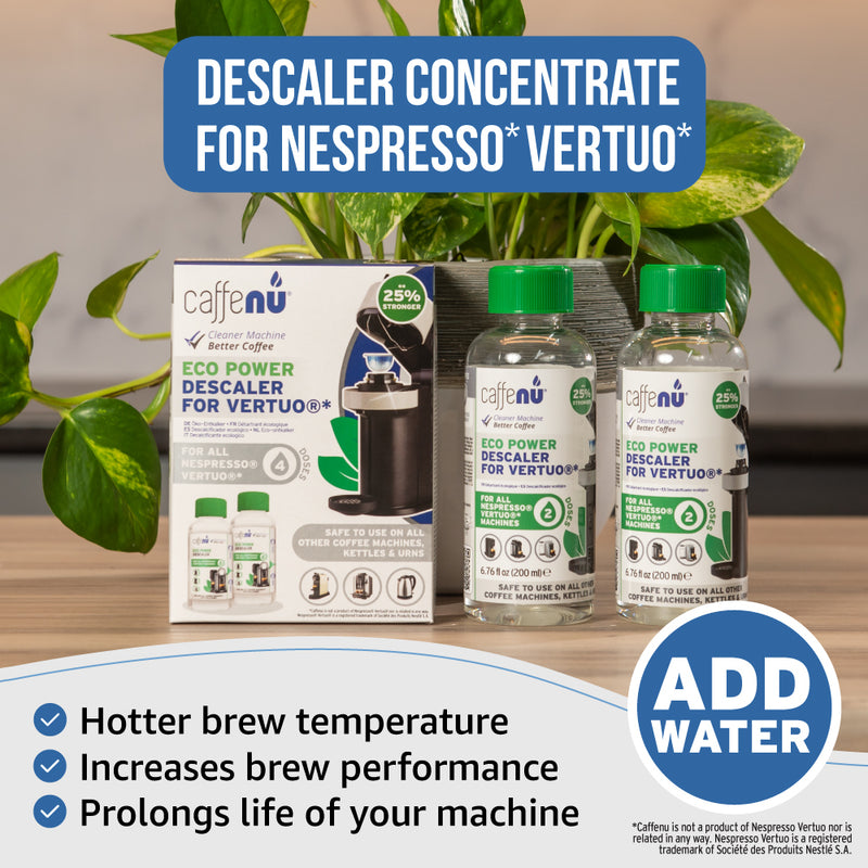 Caffenu Eco Descaler for Nespresso Vertuo - Value pack (4 Uses)