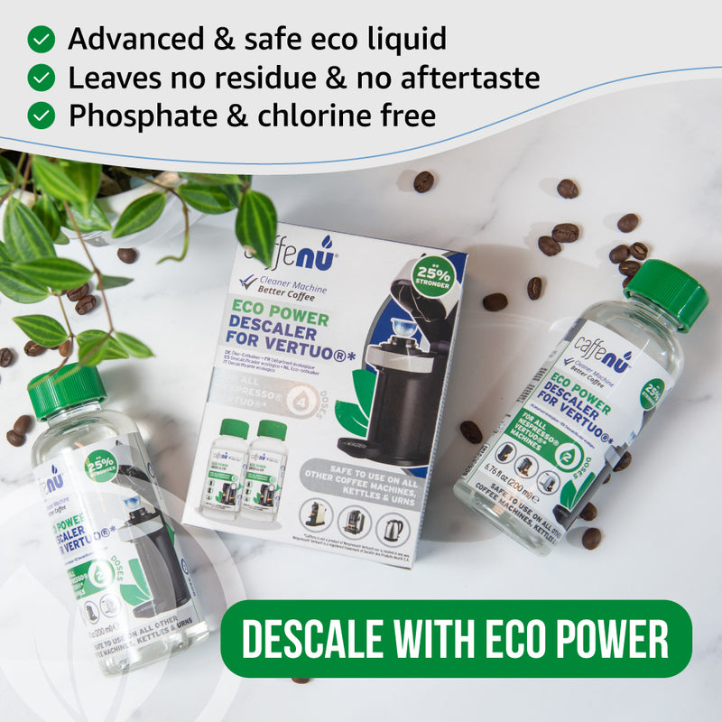 Caffenu Eco Descaler for Nespresso Vertuo - Value pack (4 Uses)