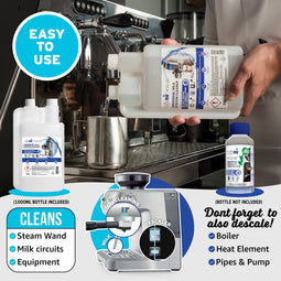 Caffenu Universal Coffee Machine Milk System Cleaner - 1000ml
