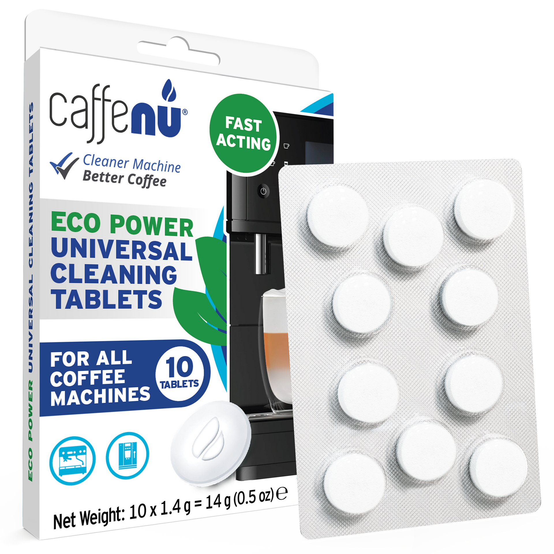 Caffenu Universal Coffee Machine Cleaning Tablets – Coffee