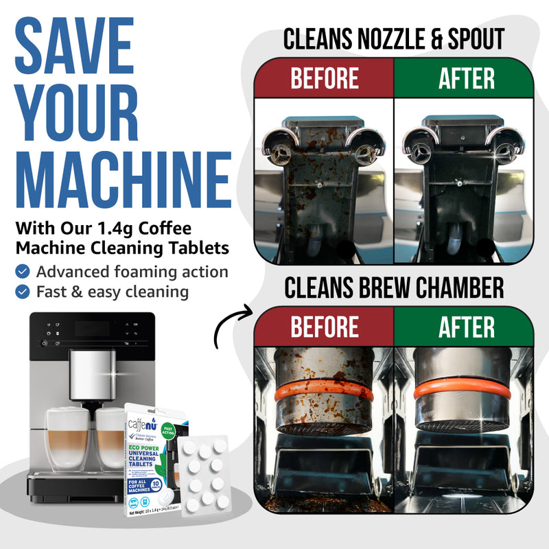 Caffenu Universal Coffee Machine Cleaning Tablets