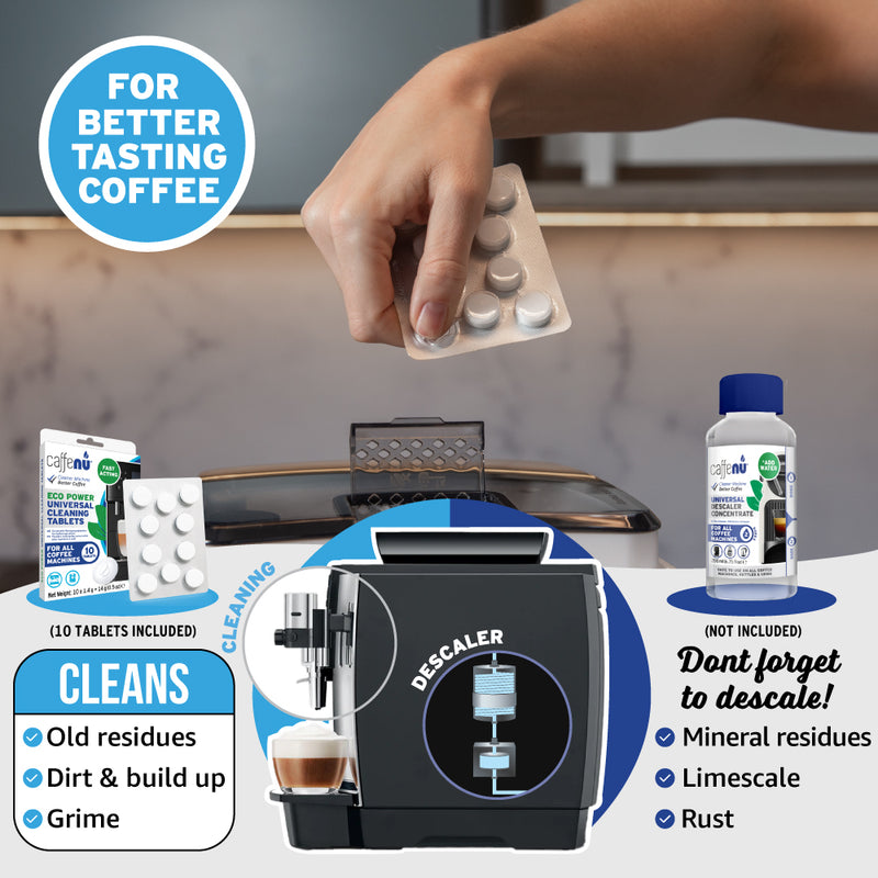 Caffenu Universal Coffee Machine Cleaning Tablets