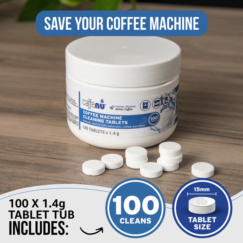 Caffenu Espresso Coffee Machine Cleaning Tablets (1.4 g)