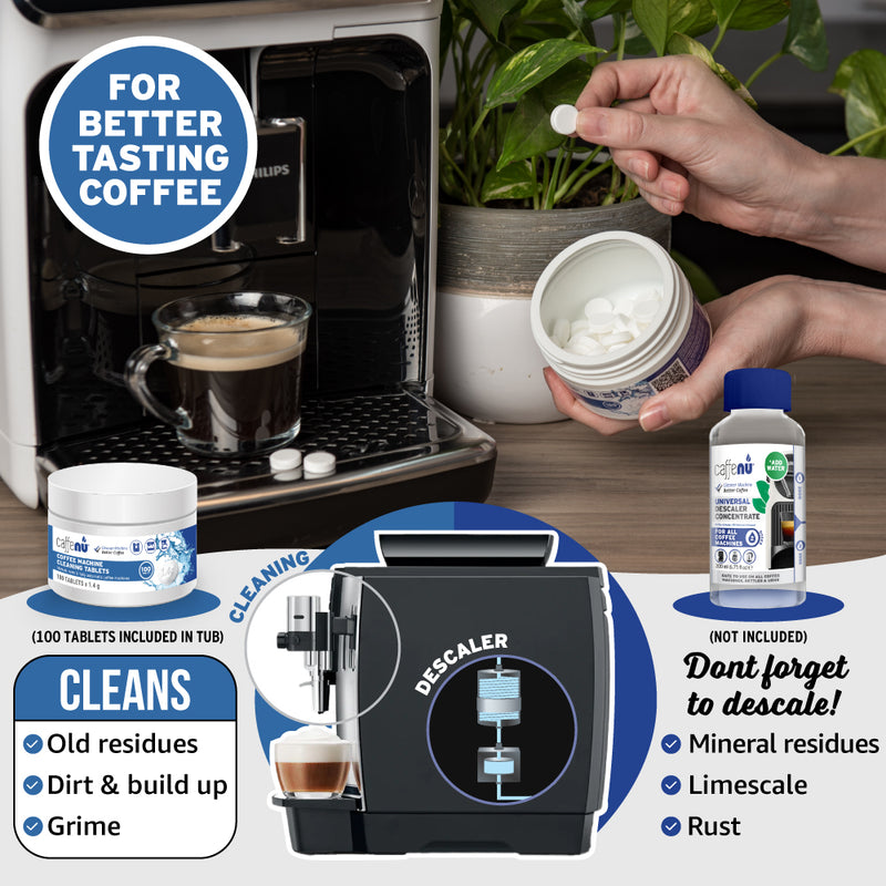 Caffenu Espresso Coffee Machine Cleaning Tablets (1.4 g)