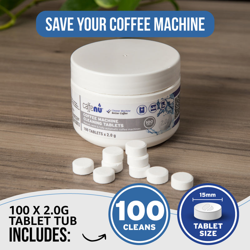 Caffenu Espresso Coffee Machine Cleaning Tablets (2.0 g)