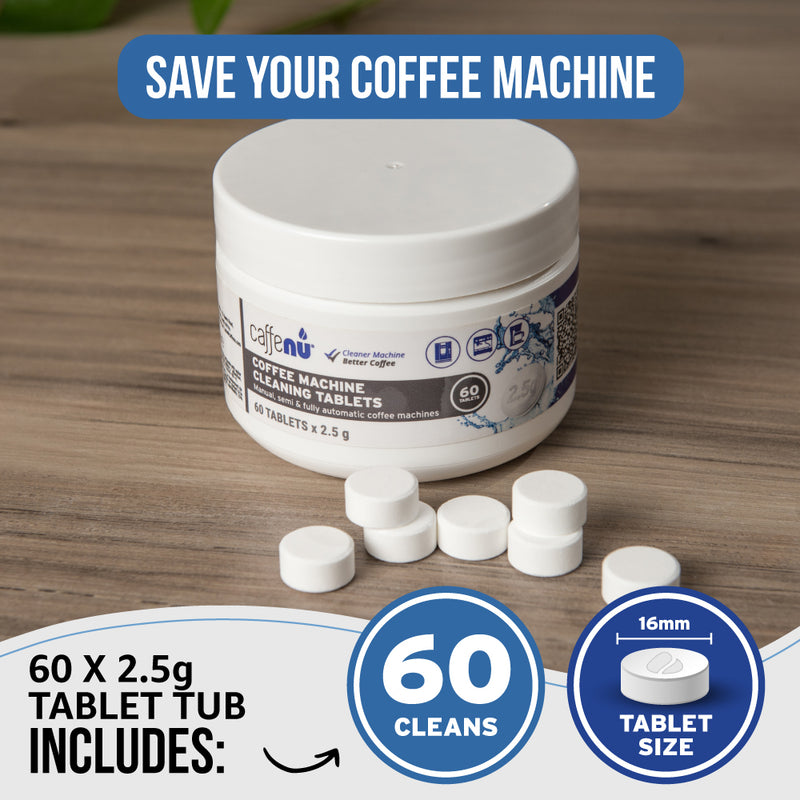 Caffenu Espresso Coffee Machine Cleaning Tablets (2.5 g)