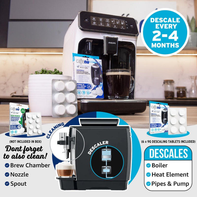 Caffenu Universal Descaling Tablets for Coffee Machines