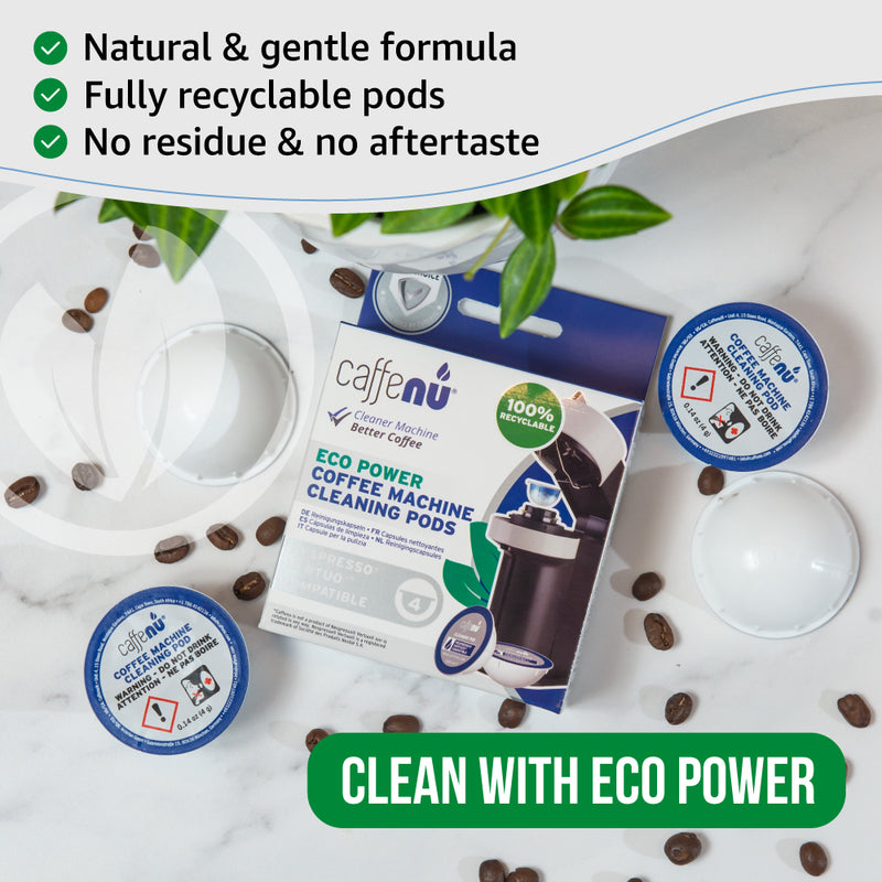 Caffenu Coffee Machine Cleaning Pods - Nespresso Vertuo compatible